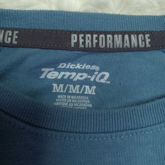 Dickies Performance Temp-IQ Tshirt With Dickies Arena Embroidered Teal Size M - Picture 4 of 8